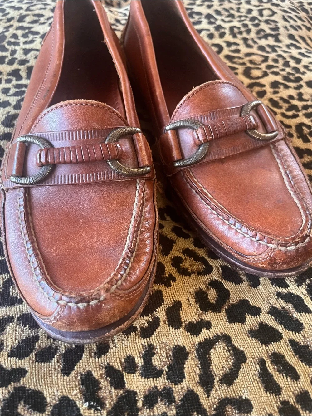 VTG Cole Haan Country Brown Leather Horsebit Loafers Men’s  US 8D Slip On